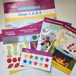 Hooked On Math Numbers And Counting Workbook With Storybooks & Stickers #1,2,3